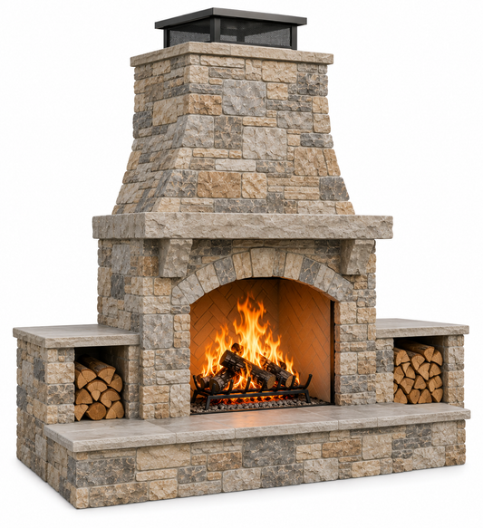 Briarstone 42" Outdoor Wood-Burning Fireplace